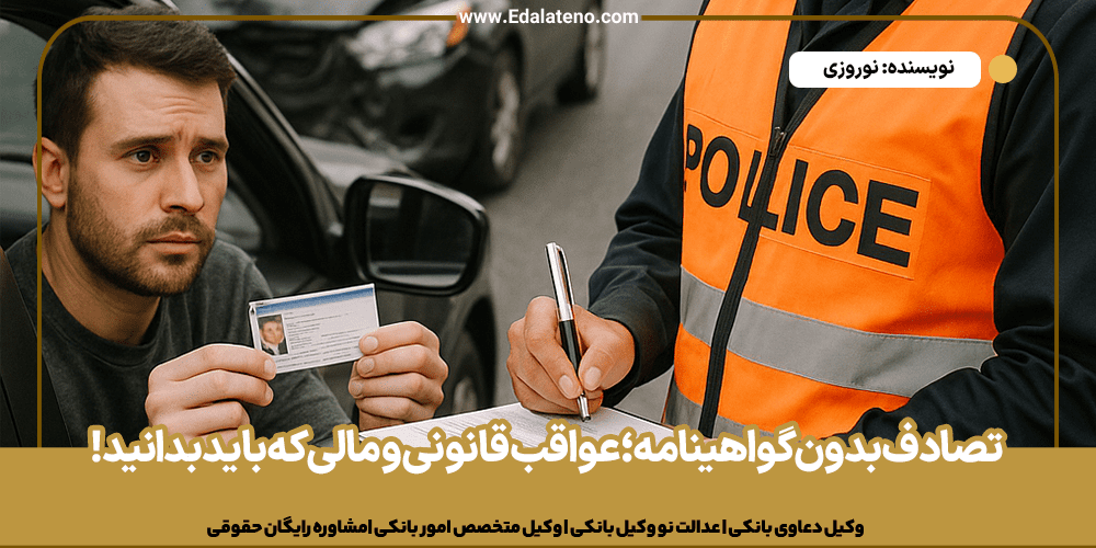 تصادف بدون گواهینامه
